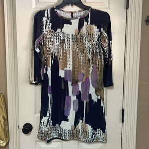 Jean-Pierre Klifa dress size medium. Beautiful colors. 3/4 sleeves
